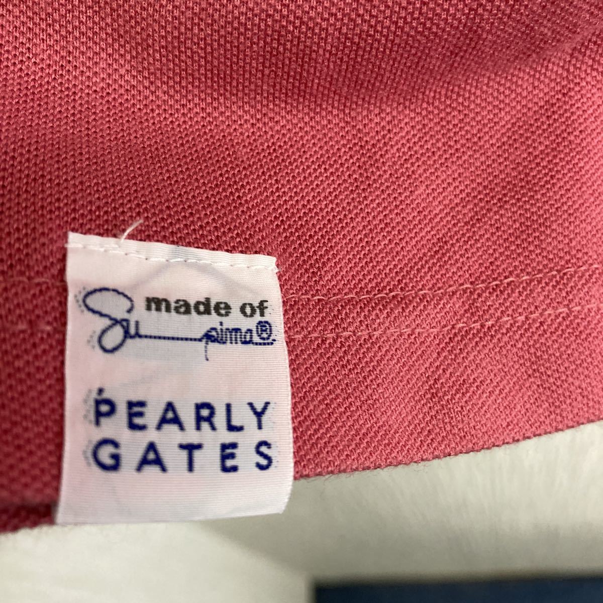 パーリーゲイツ サイズ0 半袖シャツ　ピンク系　PEARLY GATES_画像7
