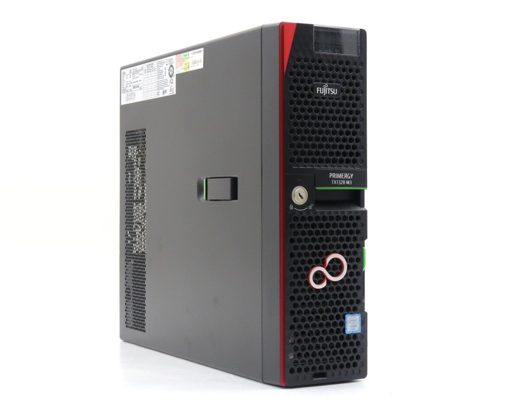 富士通 PRIMERGY TX1320 M3 Xeon E3-1220 v6 3GHz 16GB 2TBx2台(SATA2