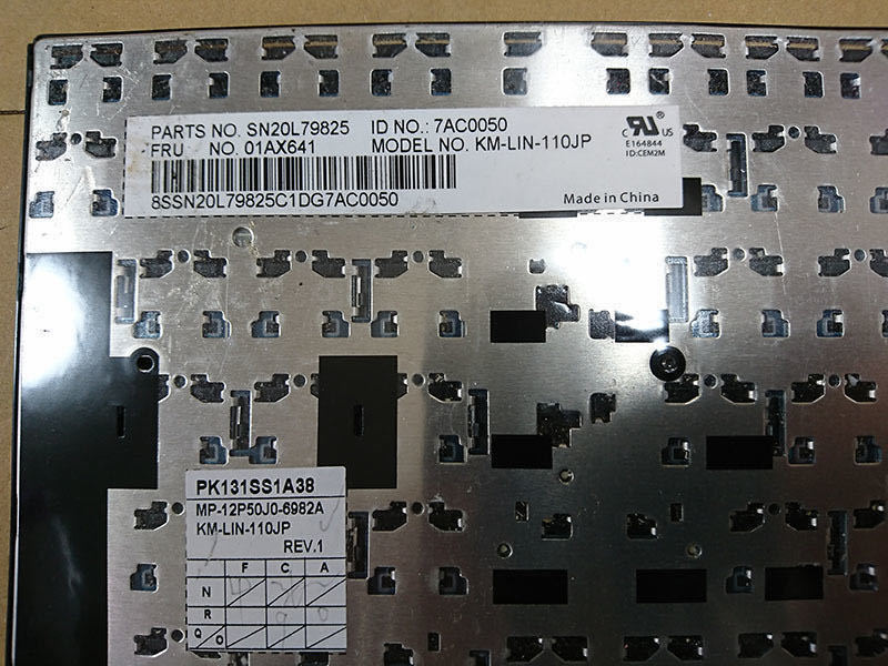 Lenovo E540 L570 L560等用(01AX641)日本語キーボード 用キートップ＆パンタグラフ セット
