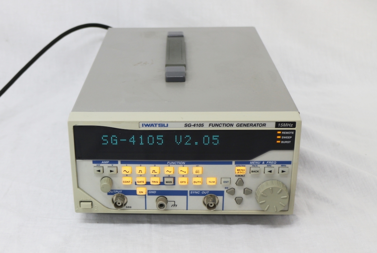 正常動作品】IWATSU SG-4105 10mHz-15MHz ファンクション