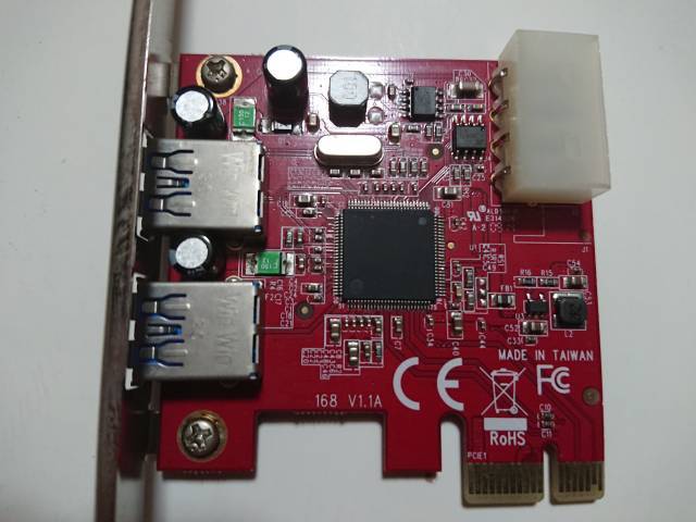 【送料無料】 玄人志向 PCI-Express x1接続 USB3.0 2ポート増設インターフェースボード USB3.0E-P2-PCIE_画像2