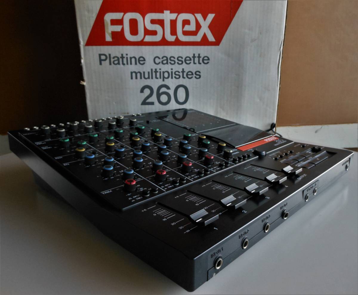 80s カセット MTR Fostex MODEL 260 整備済み 動作正常 4ch同時録音可