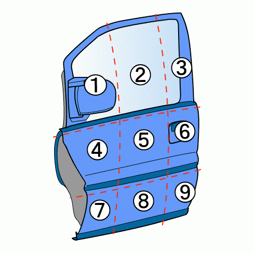 エブリィ EBD-DA64V 左フロントドア Z2S 70522_画像6