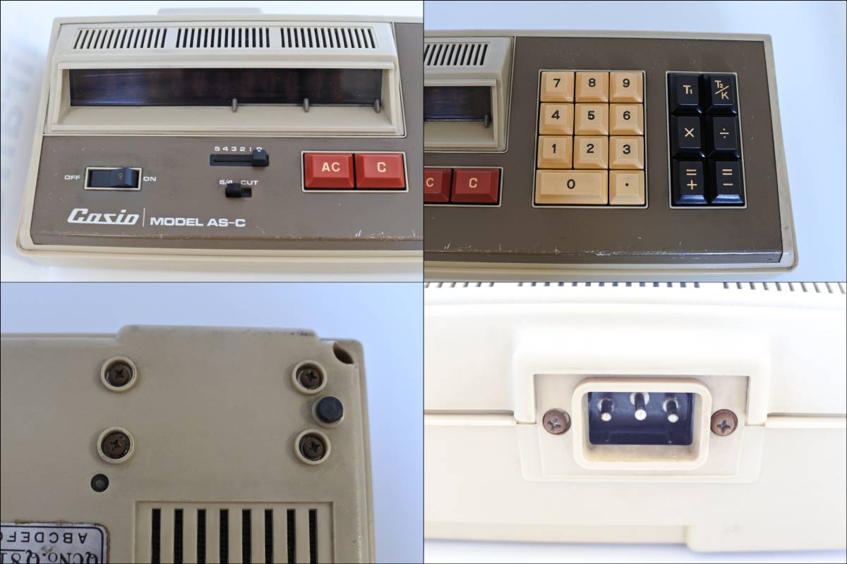 CASIO AS-C ニキシー管電卓 ☆故障品 カシオ計算機, ヴィンテージ