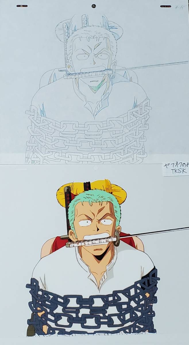 劇場版 ONE PIECE ロロノア・ゾロ モンキー・D・ルフィ セル画と 劇場版 ONE PIECE ロロノア・ゾロ モンキー・D・ルフィ セル画と