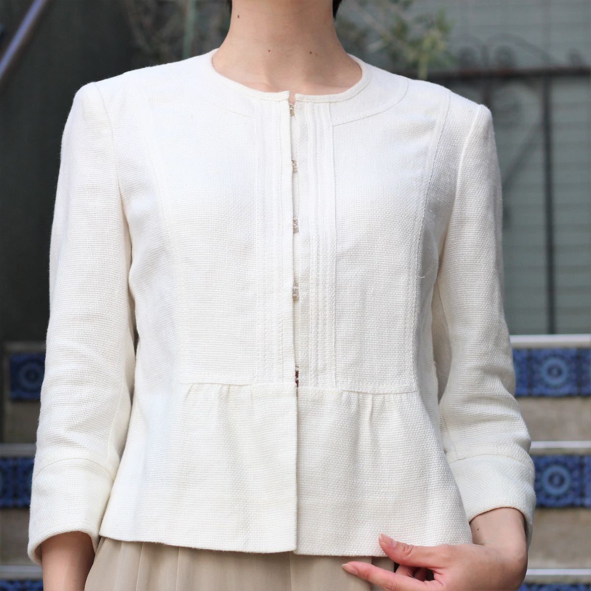 VALENTINO NO COLLAR JACKET MADE IN ITALY/ヴァレンチノノーカラー