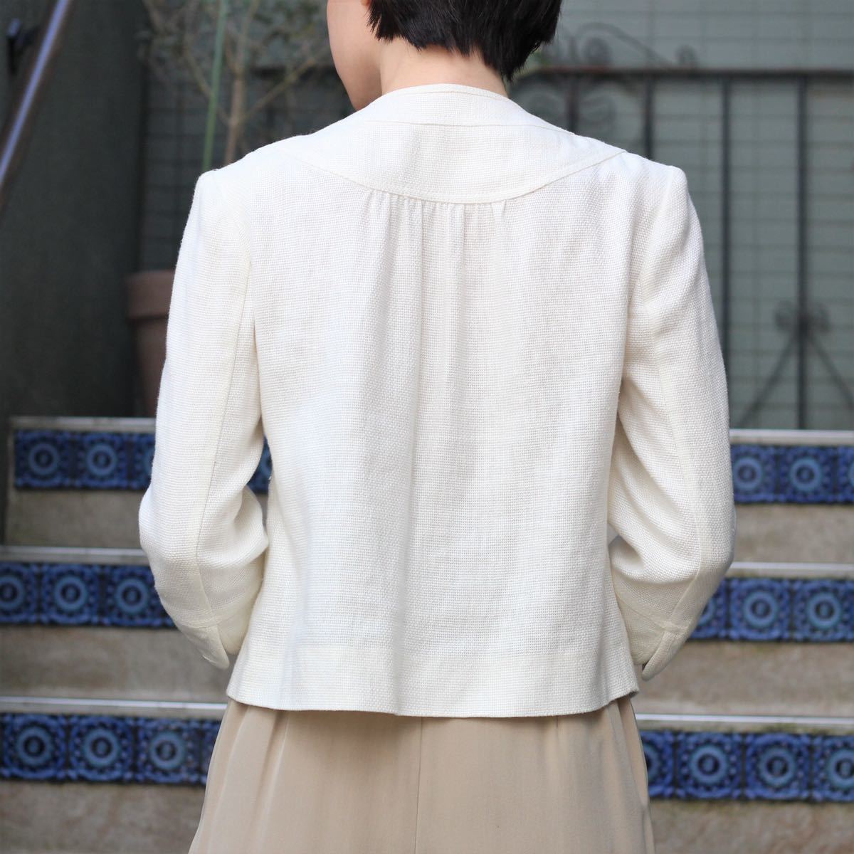 VALENTINO NO COLLAR JACKET MADE IN ITALY/ヴァレンチノノーカラー