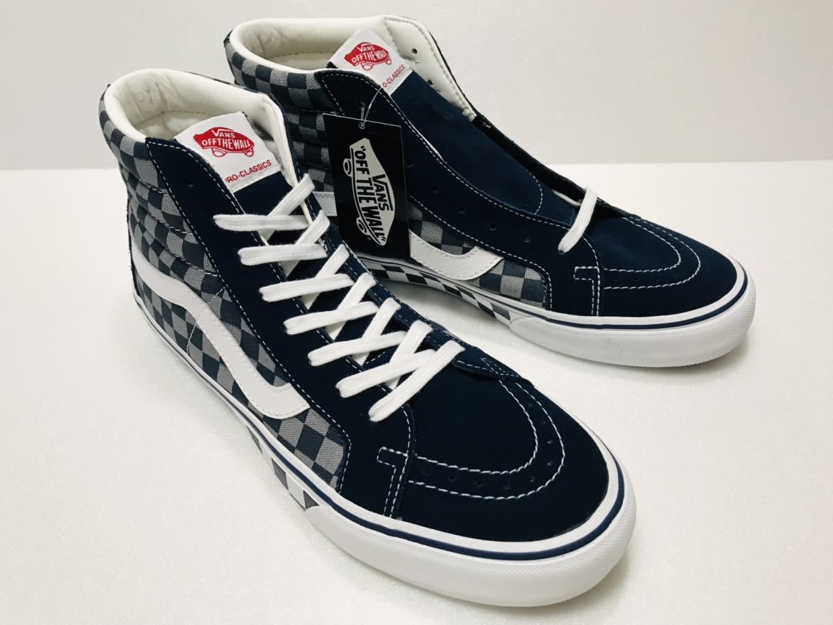 未使用!! デッド VANS バンズ 50周年記念 限定 SK8-HI PRO Reissue 50TH 87BK / C.WH 29cm us 11 スケートハイ プロ チェッカーボード_画像1