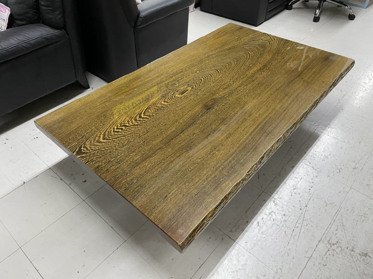 銘木 鉄刀木 座卓 幅約152cm センターテーブル タガヤサン 家具 座敷机 銘木 鉄刀木 座卓 幅約152cm センターテーブル タガヤサン 家具 座敷机
