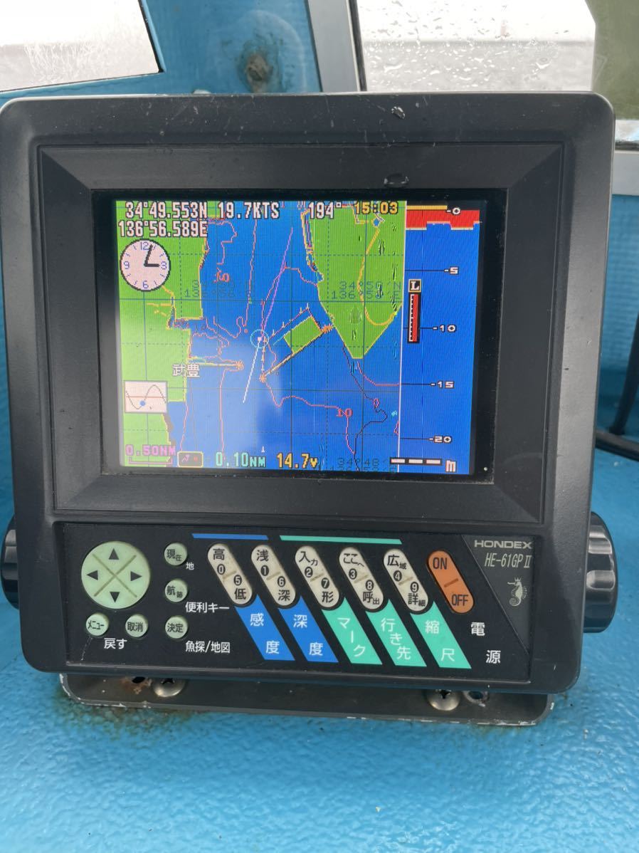 HONDEX GPS魚探 ホンデックスGPS魚探 he-61gp ホンデックス 6.0型TFT