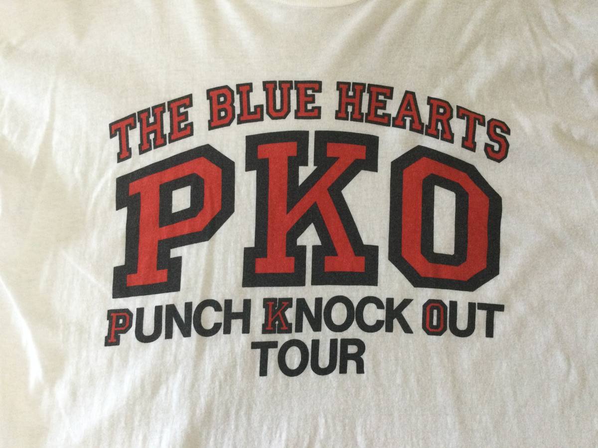 くすみ水色 激レア‼️ ブルーハーツ PKOツアーTシャツ