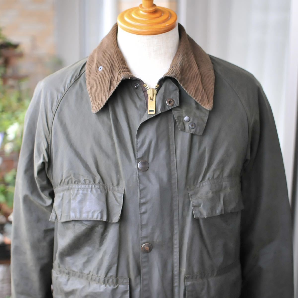 美品/Vintage Barbour BEDALE/ヴィンテージ バブアー ビデイル/セージ