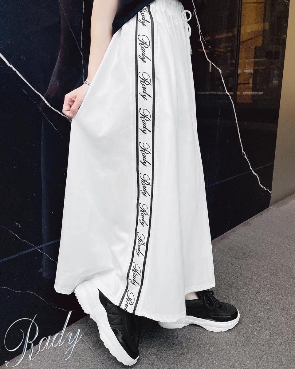 Rady　サイドラインマキシスカート　Ｍサイズ　ホワイト
