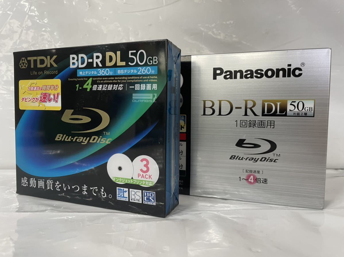 【た-6-123】未開封 新品 BD-R Panasonic/5枚TDK/3枚 DL-50GB 録画用 ブルーレイ ディスク 格安出品_画像3