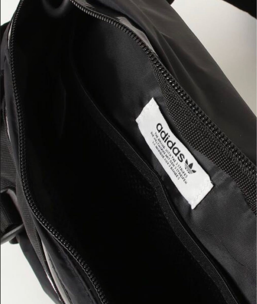 ボディバッグ　アディダス　adidas ウエストポーチ　バッグ　ブラック　シンプル　タグ付き　新品未使用