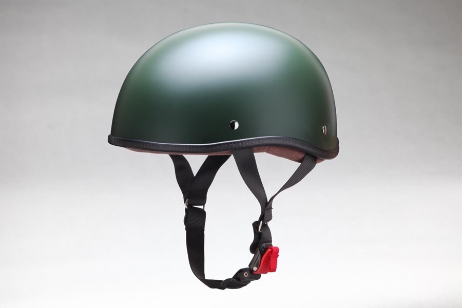 正規代理店 ユニカー工業 BH-50GR MATTED ダックテールヘルメット (カラー/マットグリーン) unicar ココバリュー_画像1