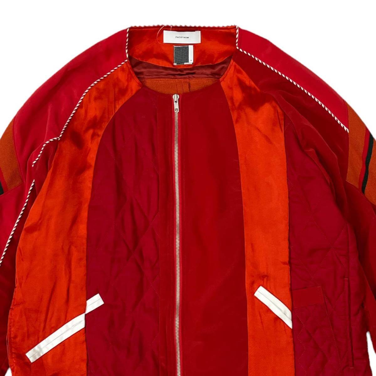 FACETASM ファセッタズム MIX SUKA サイズ:4 JACKET レッド メンズ