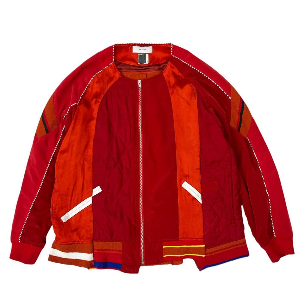 FACETASM ファセッタズム MIX SUKA JACKET レッド サイズ:4 gruporio.net
