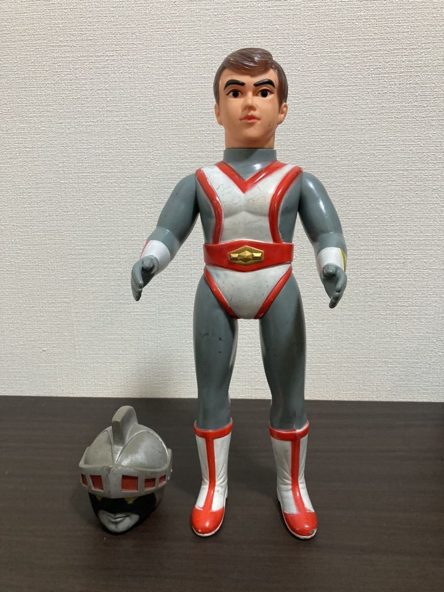 旧バンダイ ソフビ シルバー仮面 ジャイアント キングサイ... - ヤフオク!