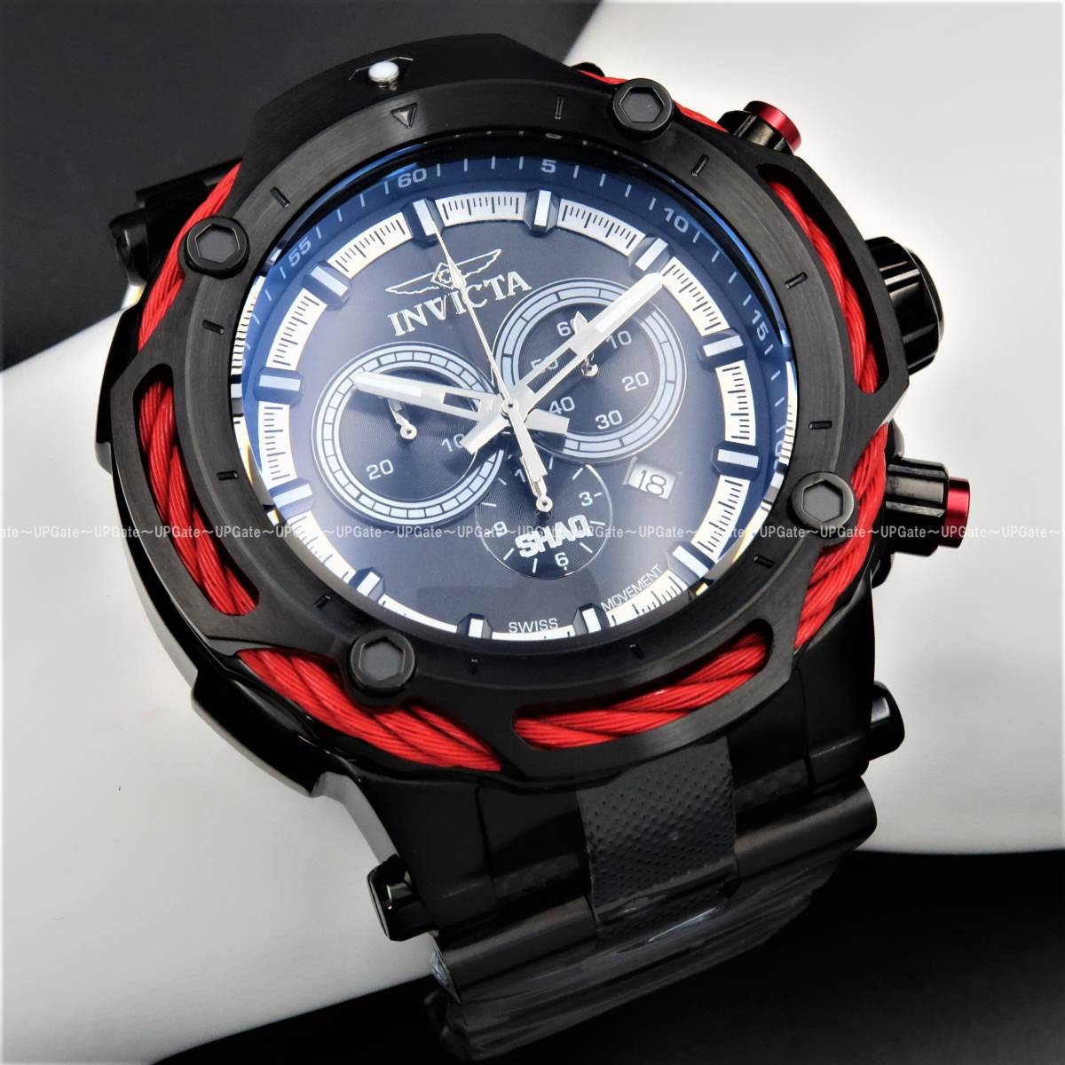 最強シリーズ☆人気の黒赤カラー INVICTA SHAQ 33662 インビクタ
