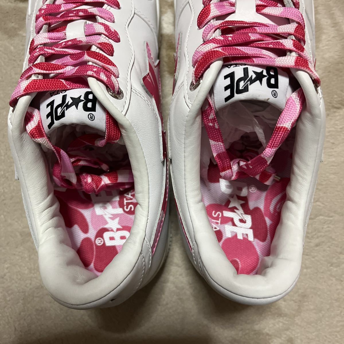 A BATHING APE BAPE KAWS STA ベイプスタ ABC CAMO 迷彩 スニーカー