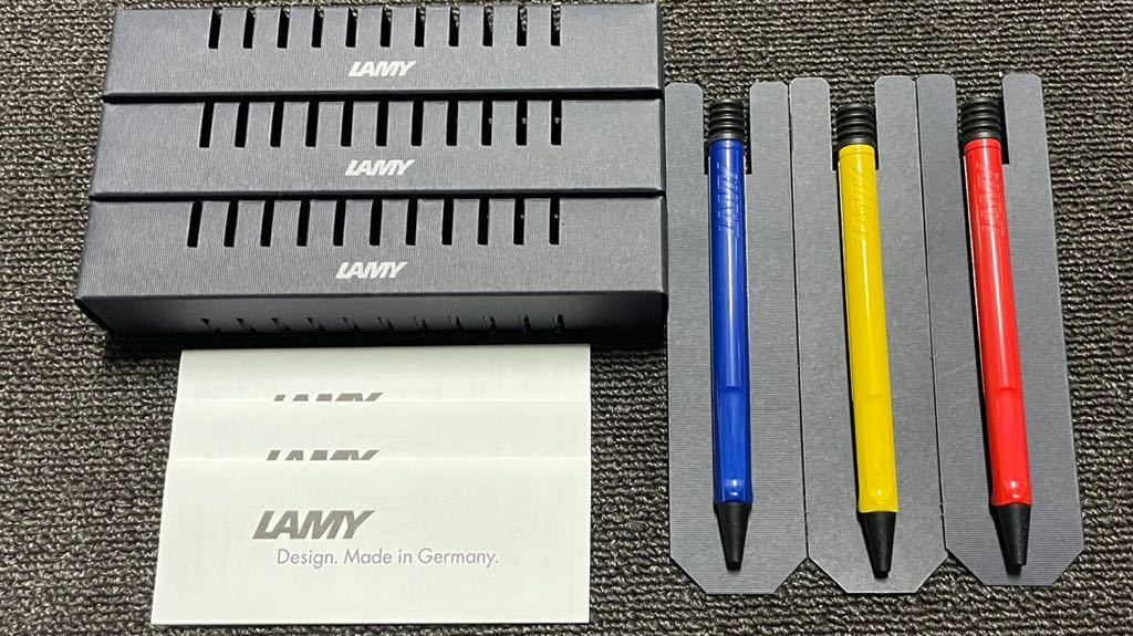 LAMY ラミー サファリ safari 油性 ボールペン M 中字　赤、青、黄 3本セット_画像2