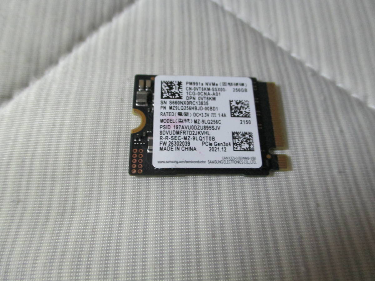 ●○（USED）SSD M.2 type2242 M Key 256GB PM991A NVME○●_画像1