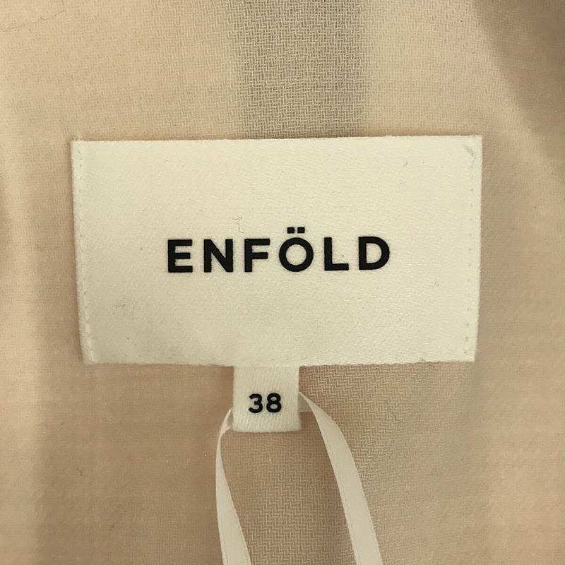 新品】 ENFOLD / エンフォルド | ノーカラー ロングコート | 38