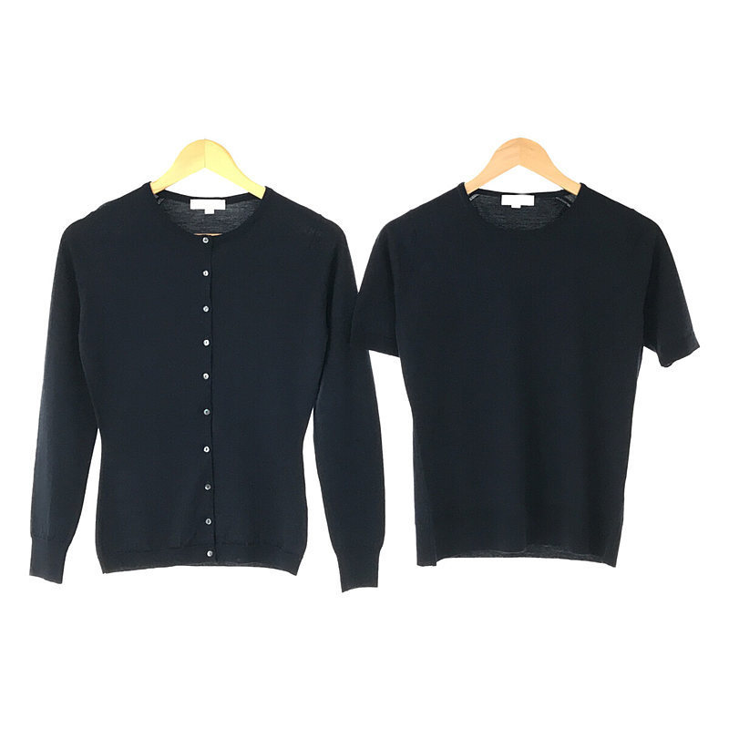 JOHN SMEDLEY S アンサンブル ウール カーディガン クルーネック 【在庫切れ】 カーデ ジョンスメドレー ニット Smedley John ニット/セーター