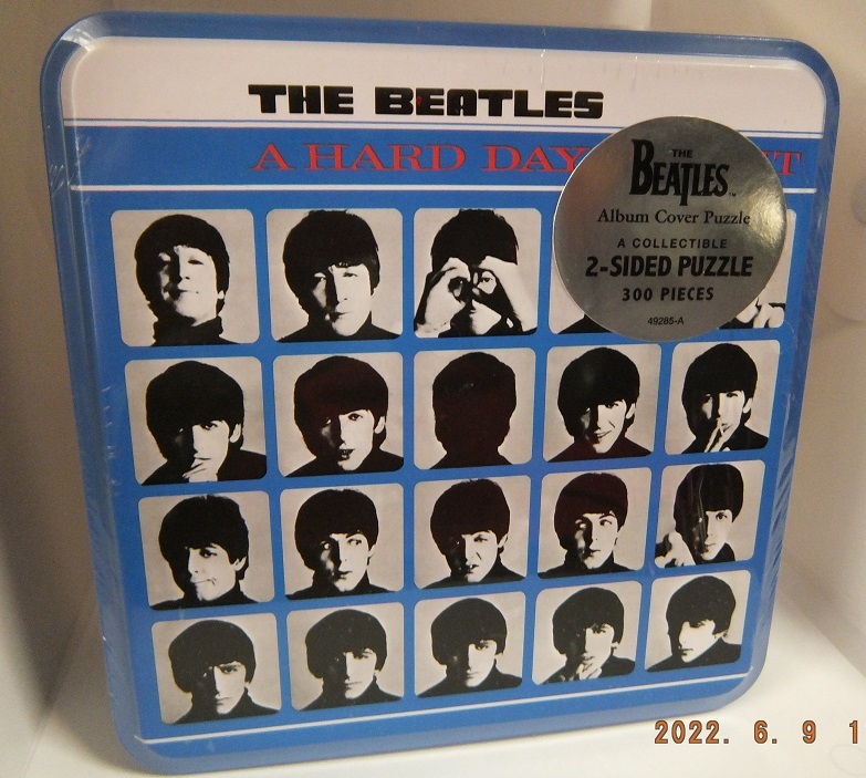 ビートルズ (Beatles) 缶入りジグソーパズル300ピース「ハードデイスナイト」USA製 未開封 未使用の商品です。 _画像3