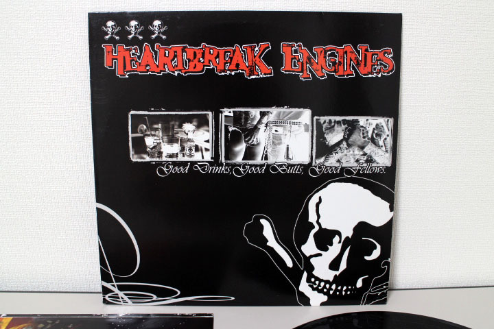 【LP】HEARTBREAK ENGINES / GOOD DRINKS.GOOD BUTTS.GOOD FELLOWS ドイツ盤 062-1　中古美品_画像2