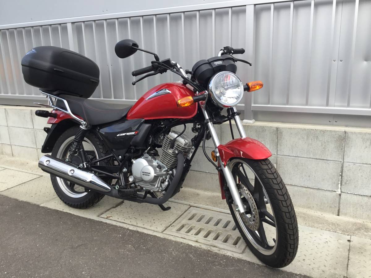 「CB125T 福岡　HONDA 125cc 赤黒」の画像1