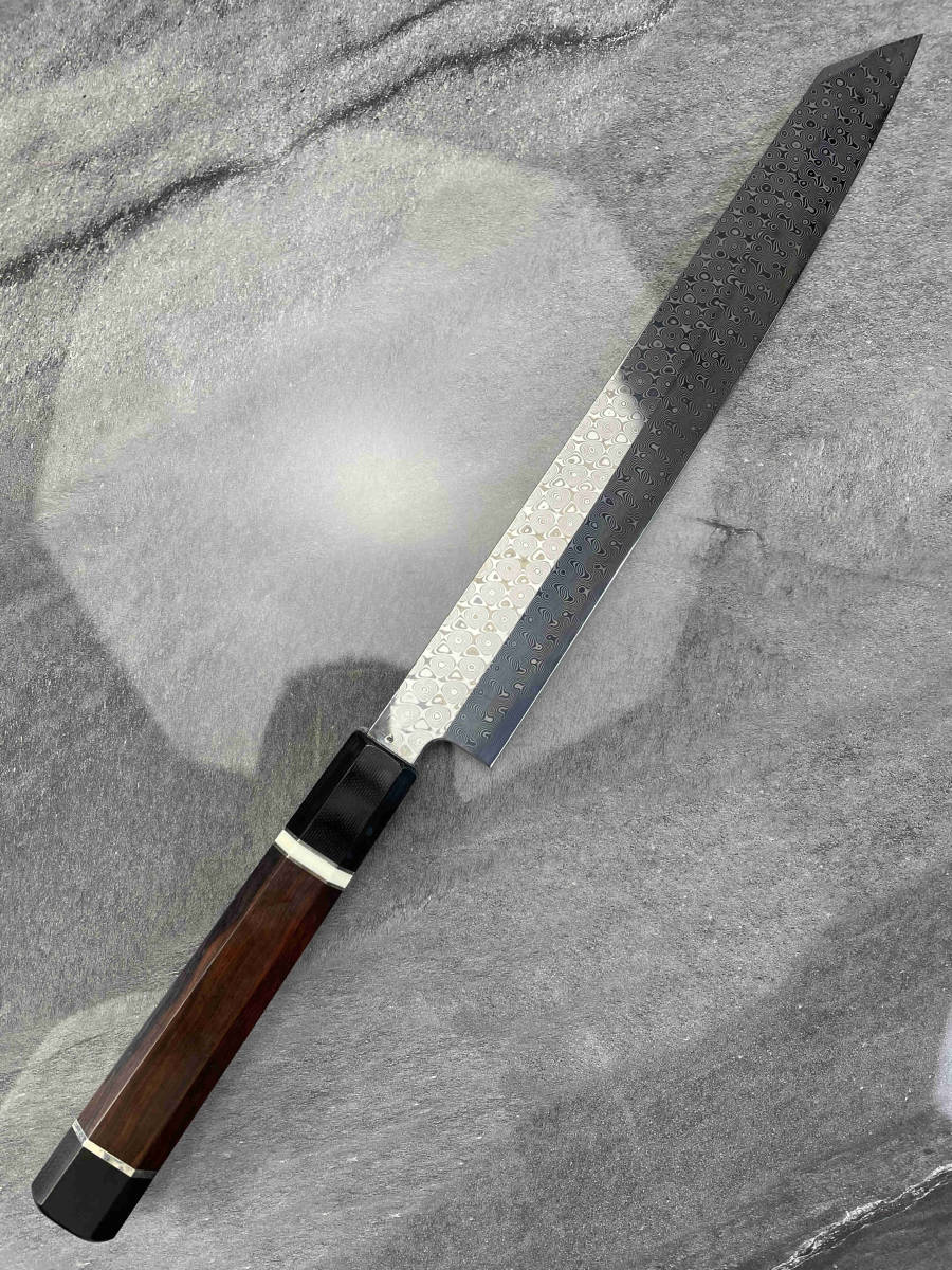 お買い得安い】 ⑨ダマスカス包丁 切り付け包丁 牛刀包丁 新品未使用