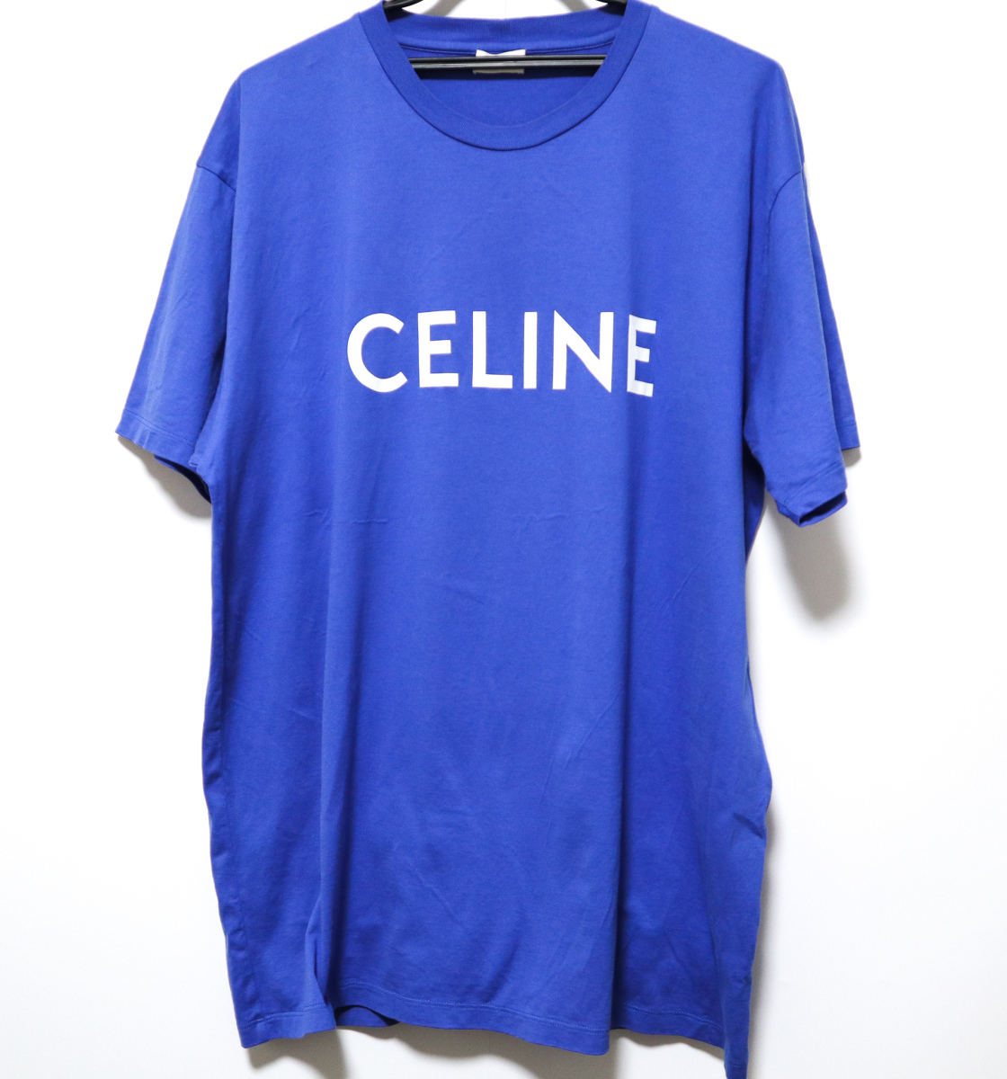 CELINE セリーヌ ロゴ ブルー 青 Tシャツ 2X681501F メンズ 半袖 服 アパレル サイズXXL_画像2