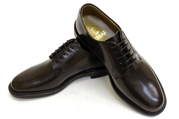新品 20%OFF☆REGAL リーガル 靴 メンズ ビジネスシューズ 2504NA 本革 プレーントゥ レースアップ ブラウン☆24.5cm_画像2