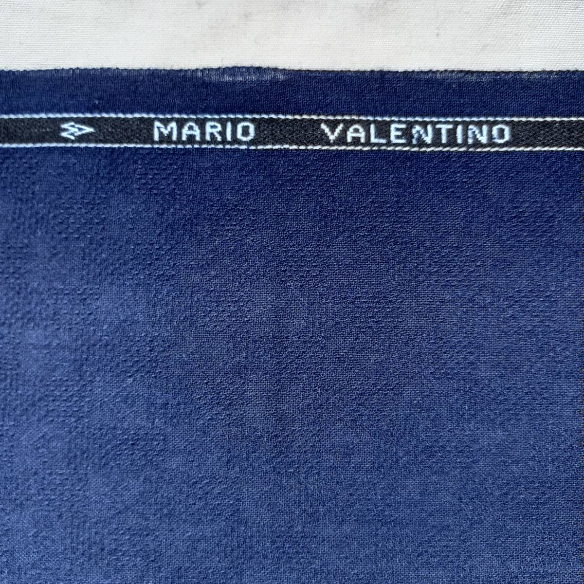 訳あり A192 ビンテージ 夏物 ブレザー生地 紺色系 MARIO VALENTINO マリオ.バレンティーノ 英国製 約1.90 M 重さ 約580 G