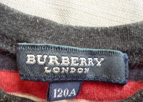 BURBERRY LONDON Burberry майка полоса три . association сделано в Японии 120A