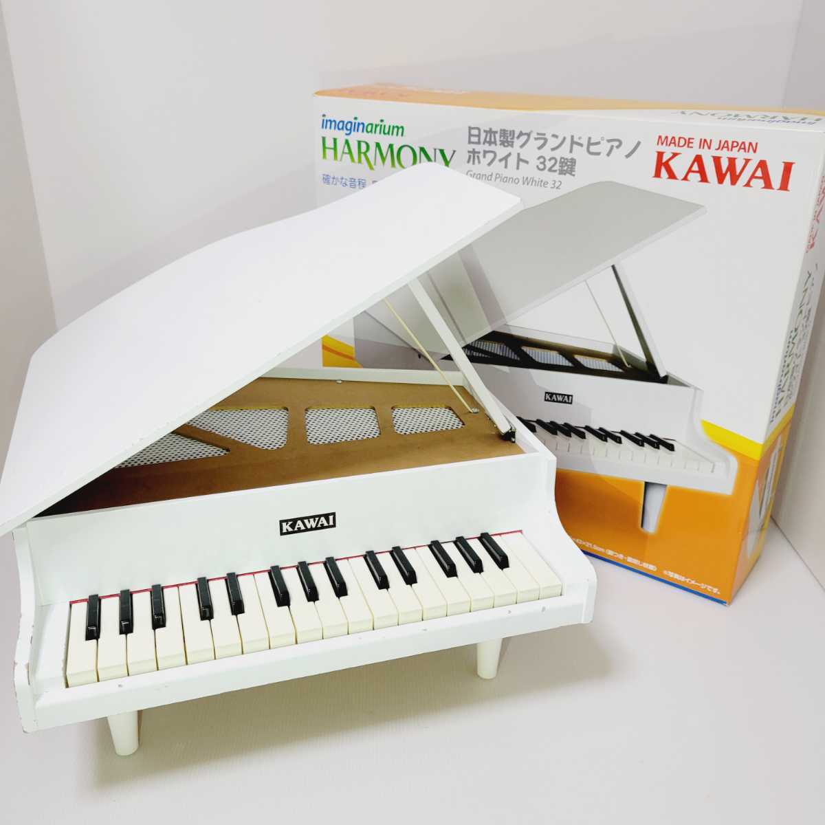 【KAWAI】HARMONY 日本製グランドピアノ ホワイト 32鍵 KAWAI】HARMONY 日本製グランドピアノ ホワイト 32鍵