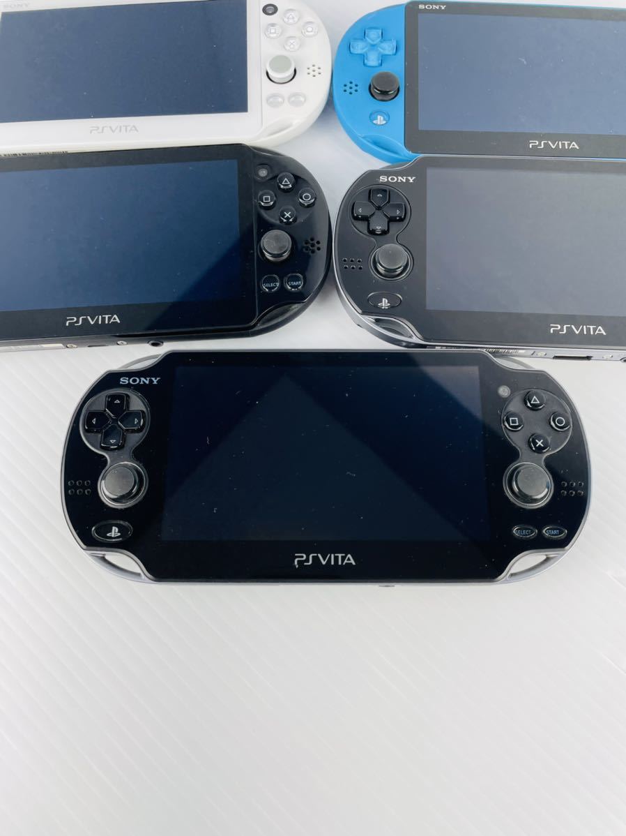 1円〜】 PS Vita 本体 5台セット PCH-2000 3台 PCH-1100 1台 PCH-1000