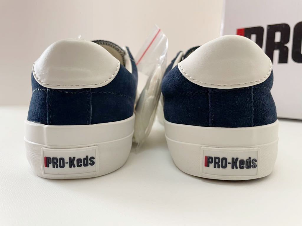 新品 名作 PRO-Keds ROYAL PLUS NAVY プロケッズ ロイヤルプラス スエード ネイビー 紺 us 9.5 JP 27.5 箱付 正規品_画像8