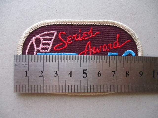 80s ABCリーグ『SERIES AWARD 150 PINS OVER AVERAGE』ボウリング刺繍ワッペン/ボーリング米国ビンテージUSAアメリカbowling V168_画像8