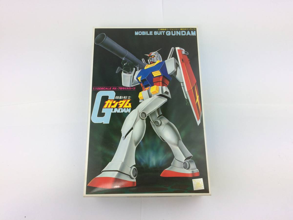 Y/　BANDAI　バンダイ　1/100　機動戦士ガンダム　RX-78モビルスーツ　プラモ　未組立　0605-07
