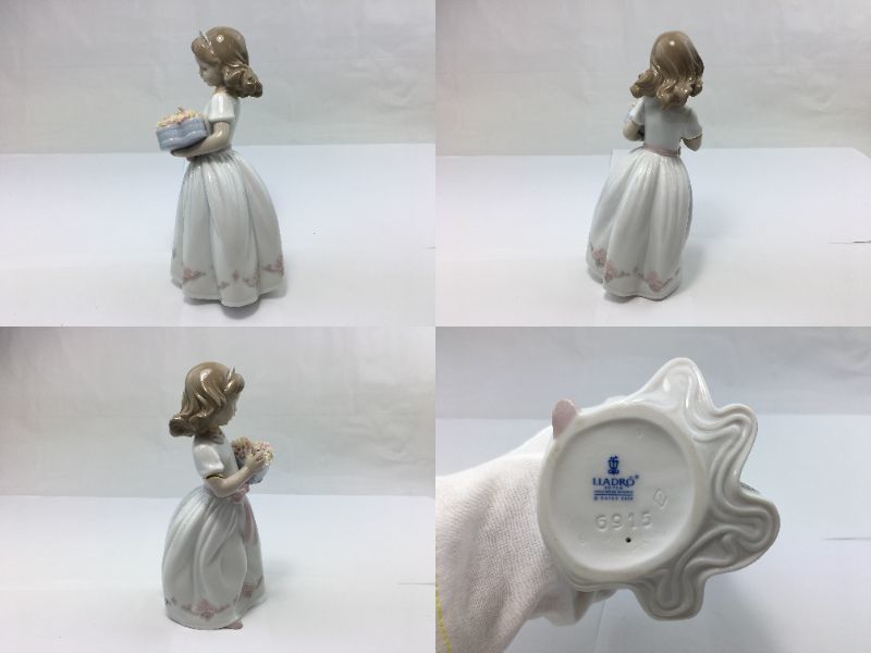 Y/ LLADRO リヤドロ 6915 大切なあなたへ 少女 陶器 置物 0612-07