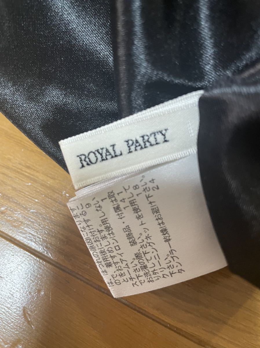 ROYAL PARTY ロイヤルパーティー　ノースリーブ　ワンピース　総柄　総レース　ブラック　黒　1_画像9