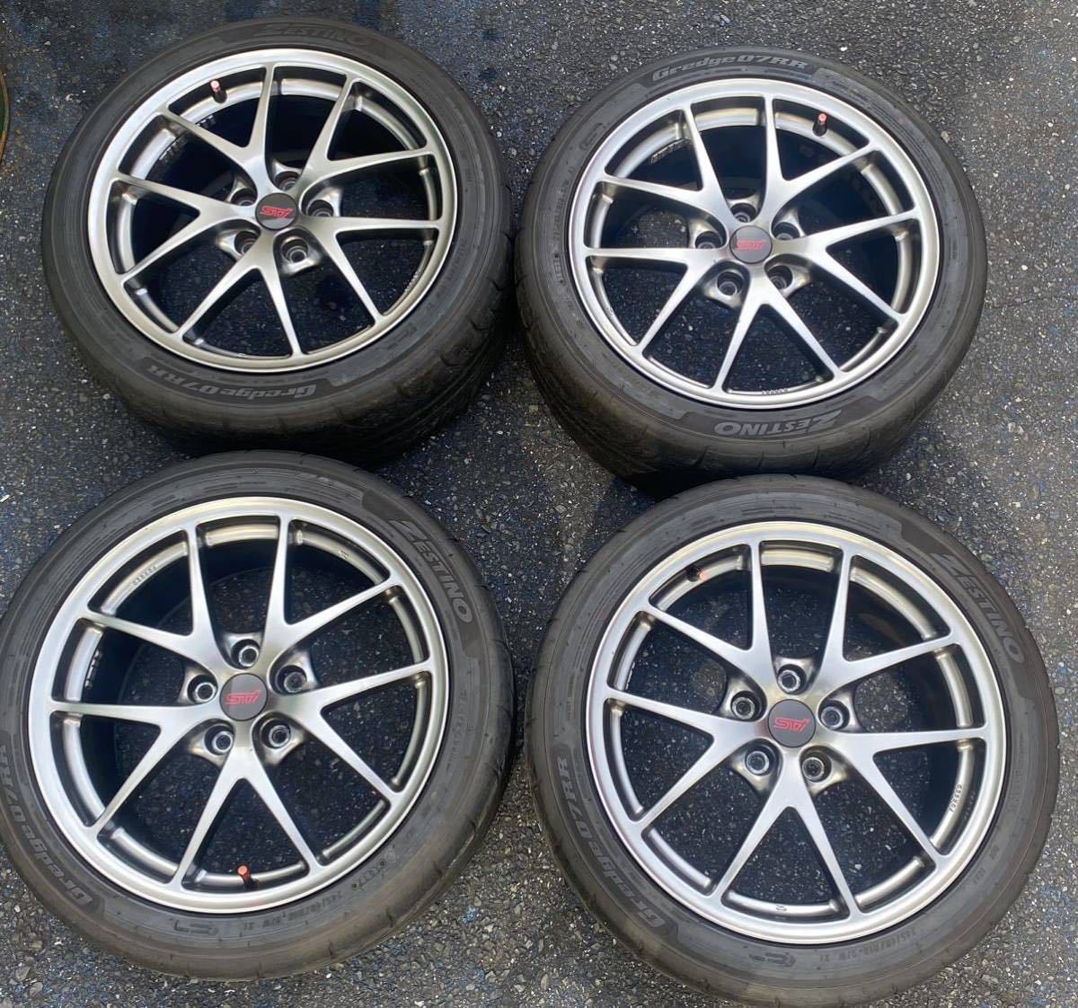 WRX STI VAB 純正 BBS製 18インチ タイヤ付 245/40R18 8.5J×18 INSET55