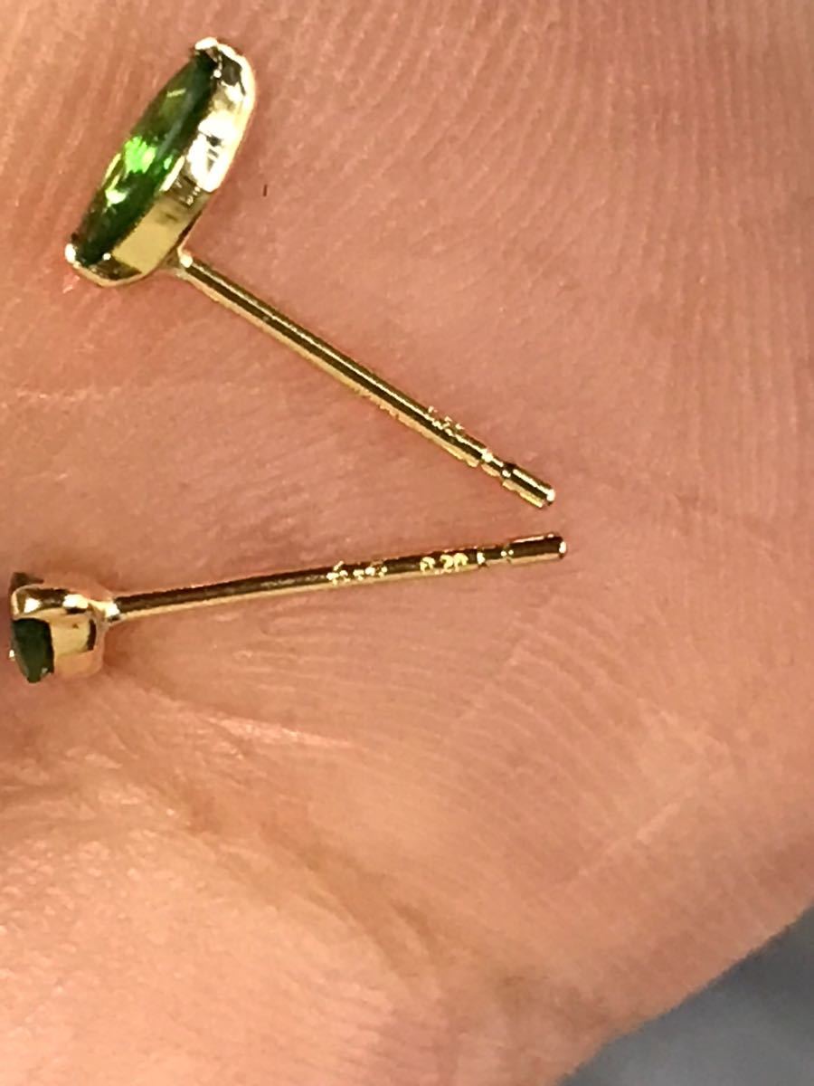 ツァボライト k18 0.20ct ピアス holdmeback.com