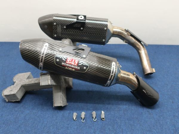 YZF-R1 09-14 USヨシムラ ステン/カーボン スリップオン ◇返品可