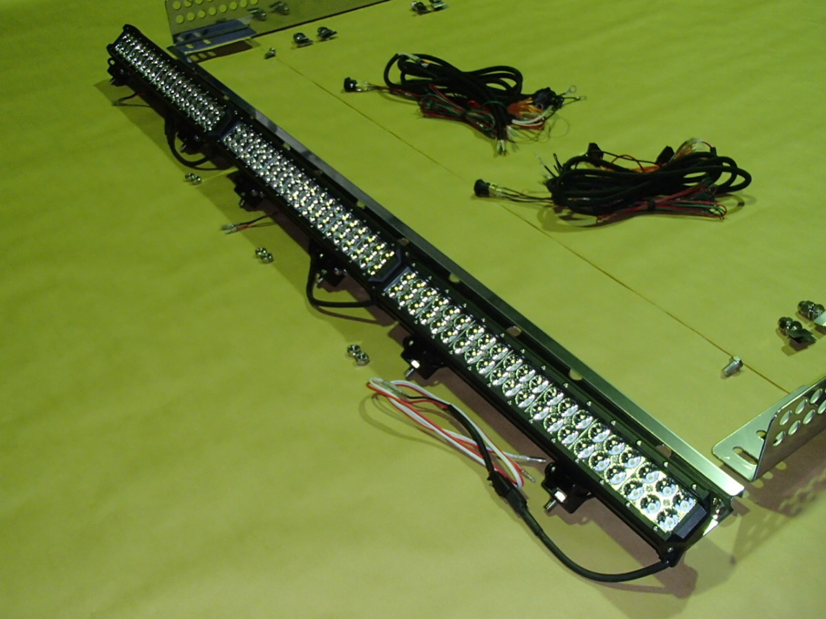  Hummer H2 LED light bar exclusive use bracket attaching Roo flight working light white relay Harness switch attached made of stainless steel hummer