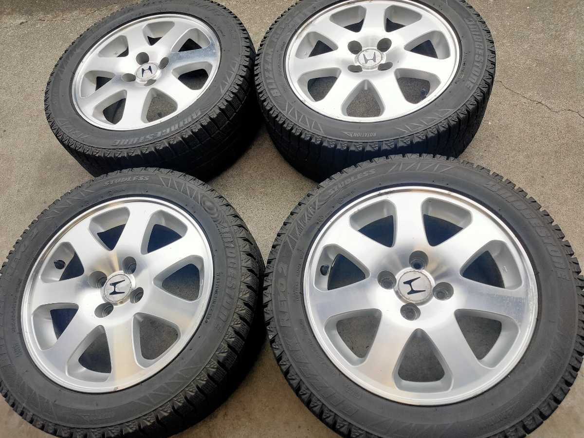 ホンダEK4後期シビックSIR純正アルミホイール ブリジストン