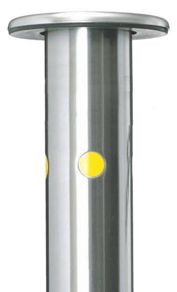  made of stainless steel safety pole type . head through .. another diameter 48.6mm× thickness 1.5mm× height 700mm stationary type home front * parking place *. road . car . guard free shipping 